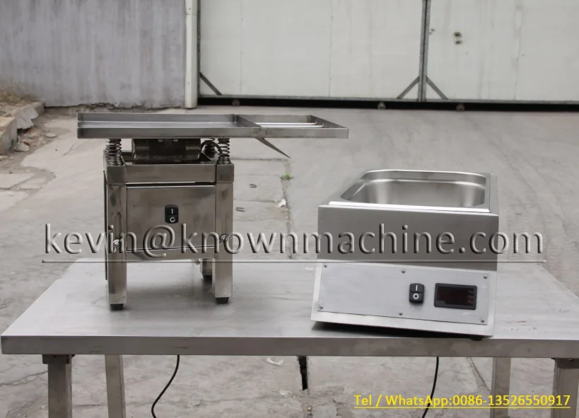 Chocolate melting machine and  vibrating table.jpg