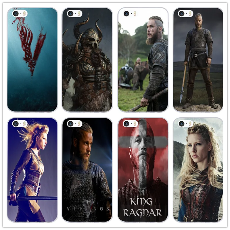 For iphone 6 Case Ragnar Lothbrok Vikings Soft TPU Mobile Phone Cover for iPhone 8 7 6S Plus X 5 5S 5C SE 4 4S Coque Bags | Мобильные
