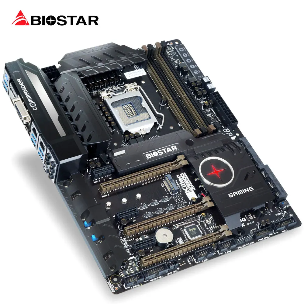BIOSTAR New Motherboard GAMING Z170X For Intel I3 I5 I7 7700 7600 6600 k ATX 1151 Pin DDR4 Computer Mainboard Intel+Killer Card biostar new h110mlc desktop motherboard for intel core i5 i7 7700k 6700 cpu lga 1151 micro atx ddr4 2133 1866 computer mainboard