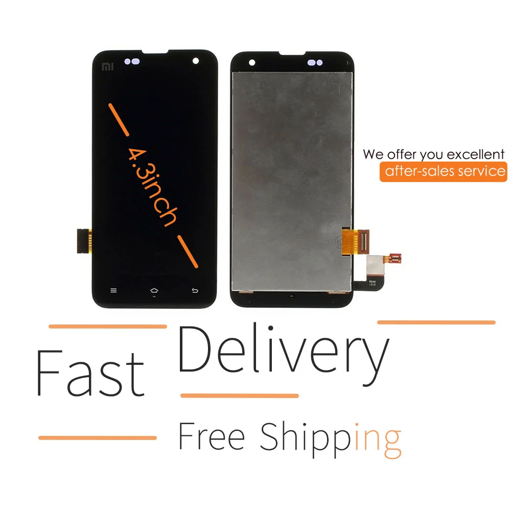4 3 ''оригинальный черный ЖК дисплей для XIAOMI Mi2 сенсорный экран Xiaomi Mi 2s Замена с