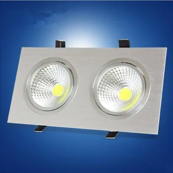 

New 10W 14W 18W 20W 24W Dimmable Double Heads COB LED Ceiling Lights Recessed LED Downlights AC 85-265V