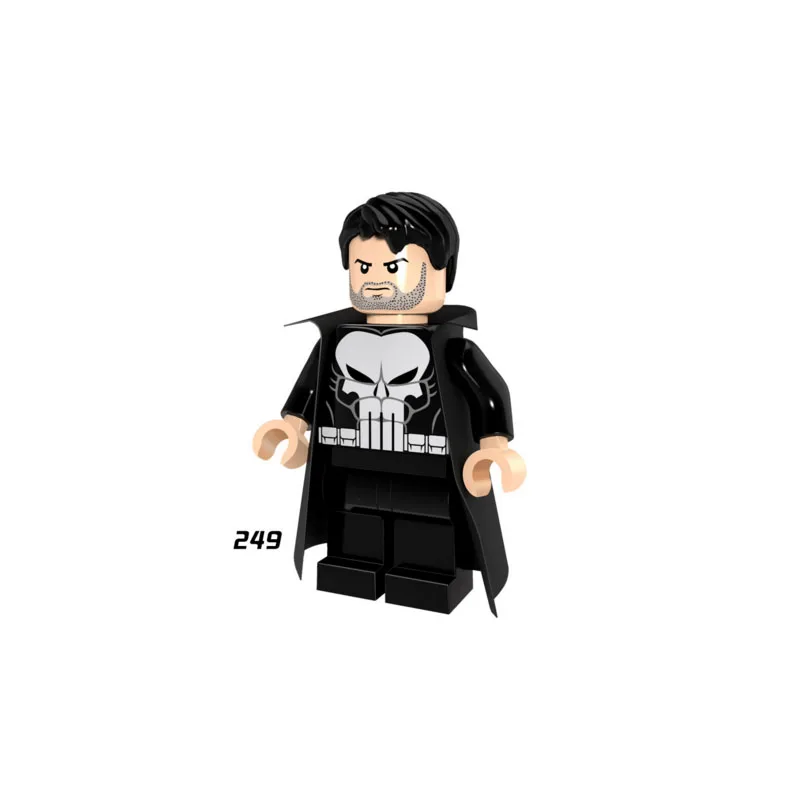 

Single Sale Super Heroes Star Wars 249 Punisher Model Mini Building Blocks Figure Bricks Toy kids gift Compatible Legoed Ninjaed