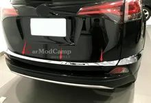 Rear Tail Gate Molding Trim+Bumper Corner Trim 3pcs for Toyota RAV4 RAV 4 XV40 2016 Car Accessories Styling!