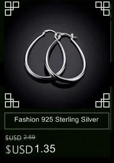 Модные украшения 925 серебро Для женщин шарик мяч Серьги-кольца высокое качество партии/свадебный подарок