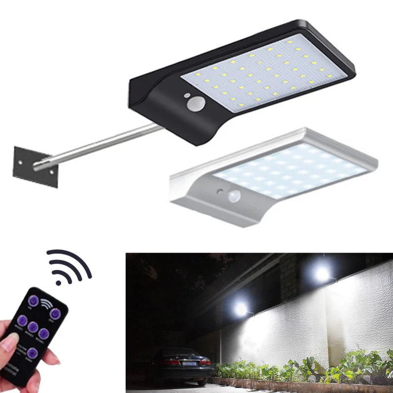 

Solar 3 Mode Outdoor 48LED Light PIR Motion Sensor Power Supply Garden Garden Road Landscape Light