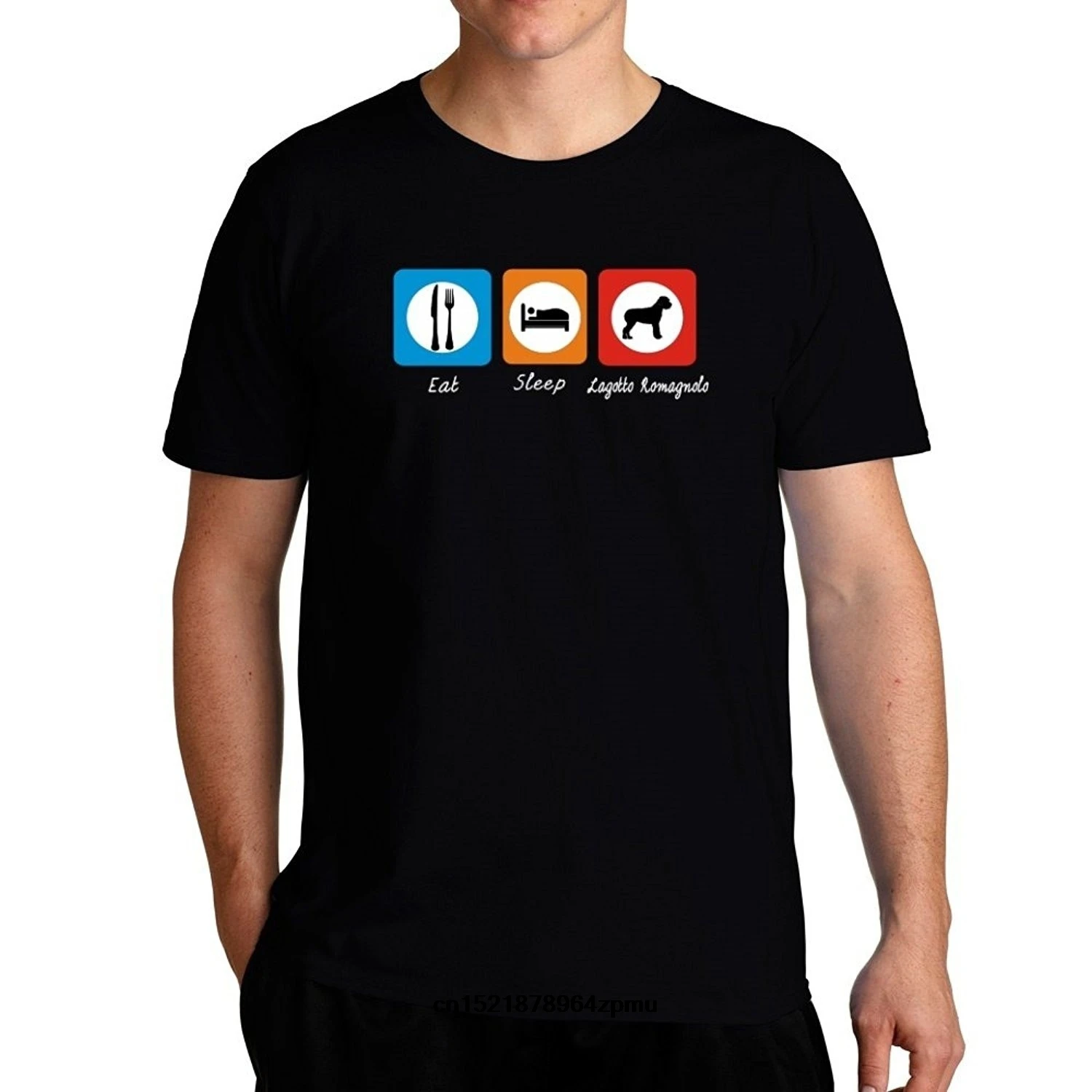 

Men T shirt Eat sleep Lagotto Romagnolo s funny t-shirt novelty tshirt women