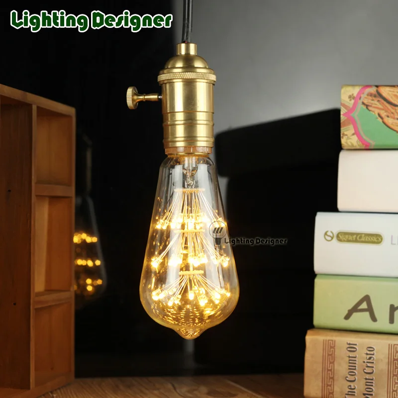 

ST64 night lamp lamp LED vintage lamp bulb 220V 1.8W stylish DIY bulb commercial lighting bulb pendant lamp bulb