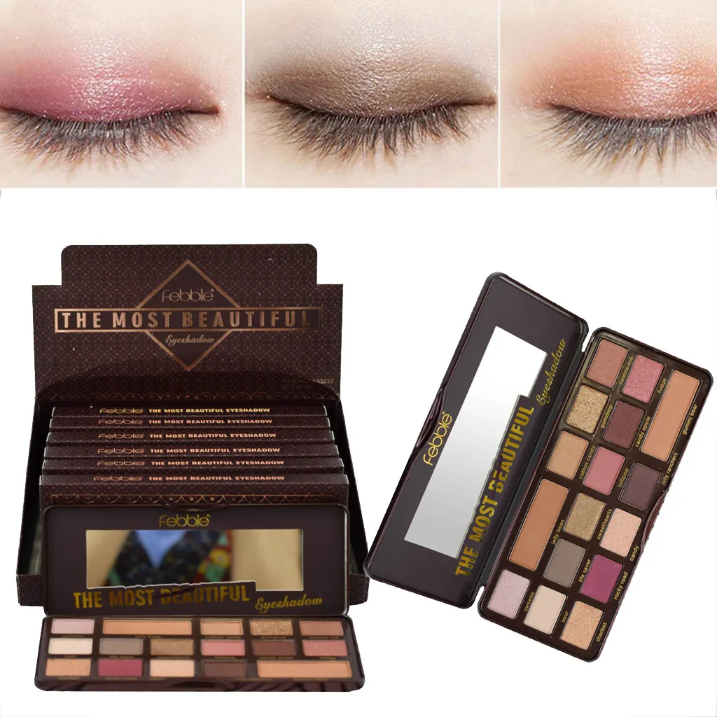 

Tin Box Chocolate New Makeup Professional Makeup Powder Face Powder Panel Contour Color Cosmetics 16 Colors Palette F4.15