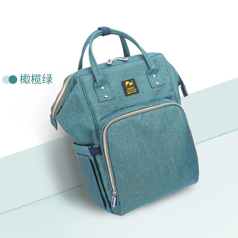 Многоразовый подгузник сумки рюкзак для мам для детских вещей рюкзак для путешествий с противоугонным карманом на молнии детская сумка для прогулки с ребенком - Цвет: ganlanlv