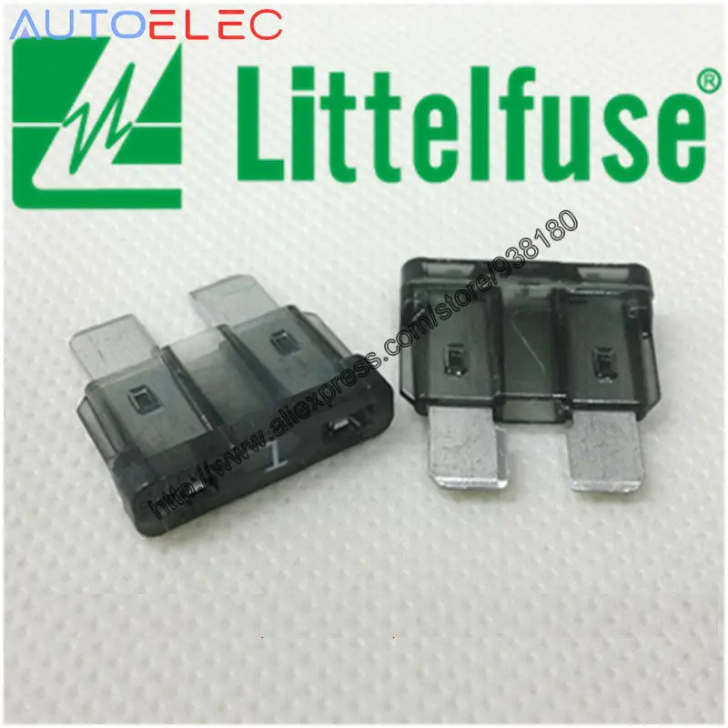100Pcs 0257001.PX 1A Black Fuse Blade ATOF Blade Fuses Rated 32V medium