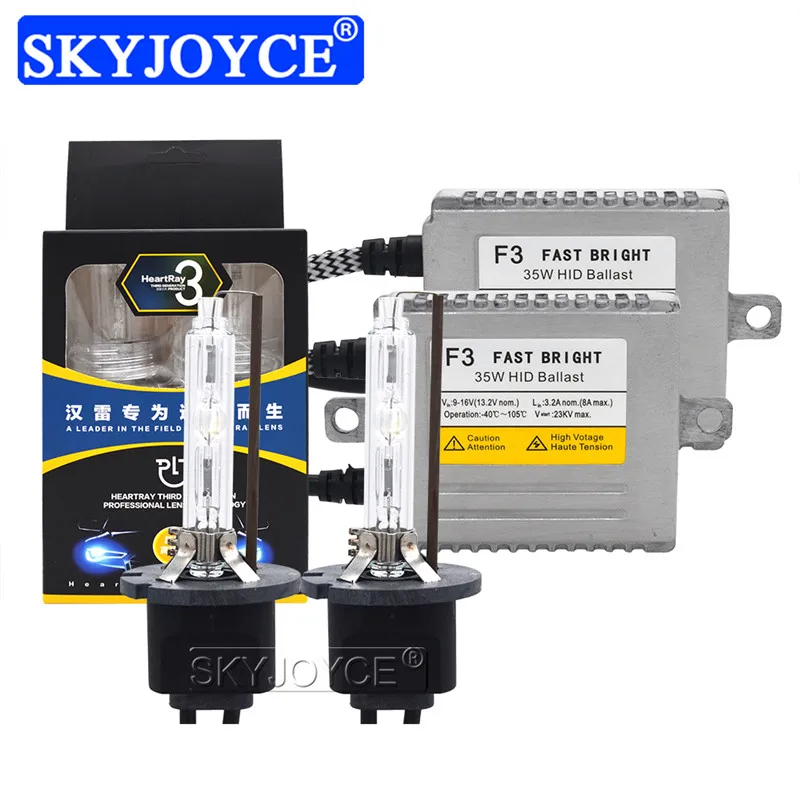 SKYJOYCE 35W HeartRay D2H Xenon HID Kit Xenon H7 4500K 5500K 6500K H1 H11 HB3 HB4 D2H Car Light Bulb 35W DLT F3 HID Ballast Kit (3)