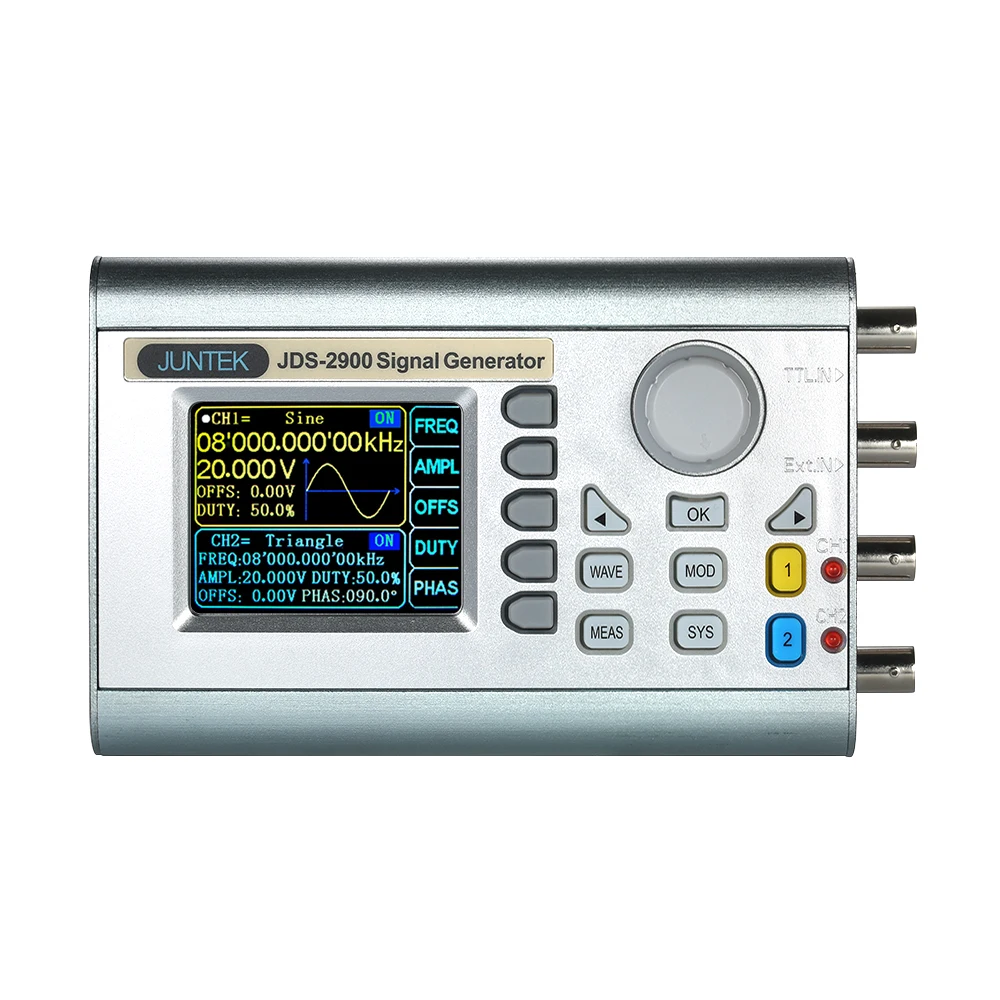 JDS2900-60M Профессиональный цифровой двухканальный DDS функция генератор сигналов импульсный произвольной формы генератор частоты