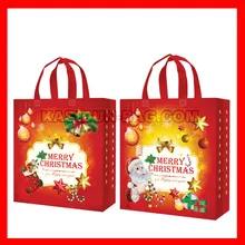 100 шт/партия) Размер W30X34XD12CM(12x13,6x4,") сумка с Рождеством