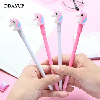 

4Pcs Cartoon Unicorn Gel Pen Cute Kawaii Stationery Office for Girl School Supplies Novel Creative Pens Beautiful Writing