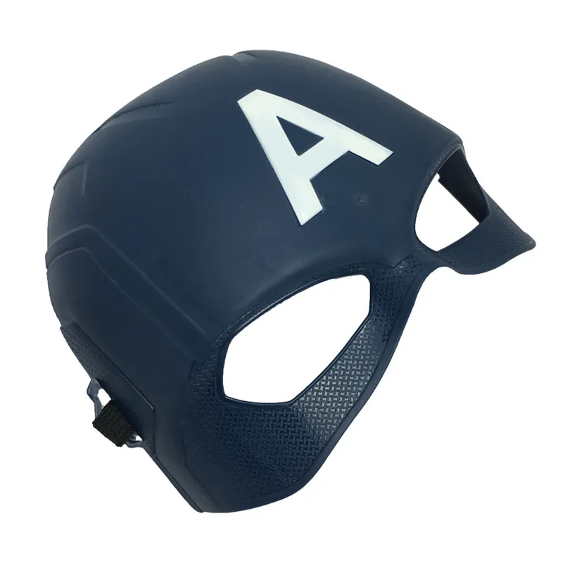 

Halloween Cosplay Navy Blue Captain America PVC Masks Props The Avengers Mask