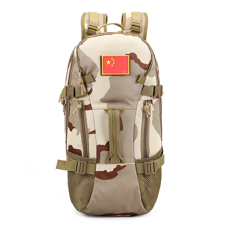 Для Мужчин's Военная Униформа Сумка армия тактический Открытый Отдых камуфляжный рюкзак Оксфорд путешествия велоспорт пеший туризм восхожде - Цвет: Sand