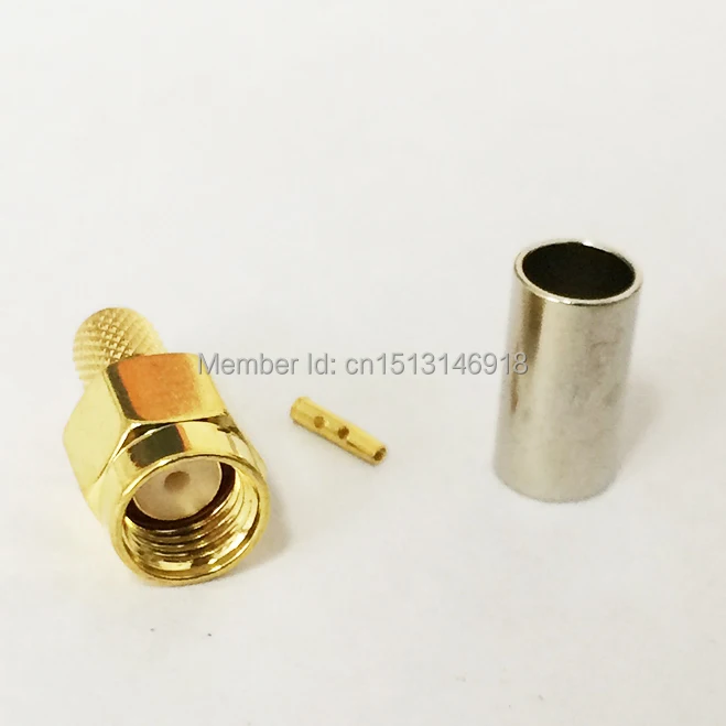 1Pc Rp Sma Male Plug Rf Coax Connector Crimp Rpsma For Rg58 Rg142 Rg400 Lmr195 Cable Straight Goldplated New huismerk kopen in de aanbieding 1Pc Rp Sma Male Plug Rf Coax Connector Crimp Rpsma For Rg58 Rg142 Rg400 Lmr195 Cable Straight Goldplated New huismerk kopen in de aanbieding