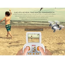 2016 Terbaik X909T X909 T Mini RC Drone Quadcopter 5.8G FPV dengan Kamera 2.0MP Satu Kunci Kembali Headless Modus RTF Mode 2 untuk anak-anak