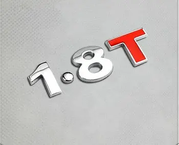 

1Pc JMD 3D Metal Car Accessories 1.8T Emblem Sticker Logo Trunk Decal