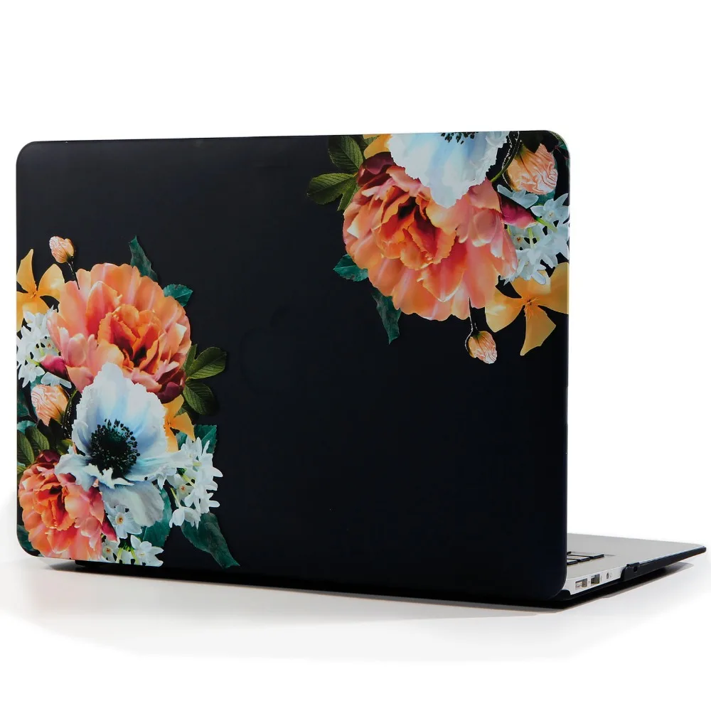 Жесткий чехол для ноутбука с принтом листьев нового Macbook pro13 15 сенсорной панелью