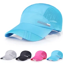 Летние виды спорта на открытом воздухе шляпа быстросохнущая Солнцезащитная бейсболка сетчатый Козырек Кепка Регулируемая Мужская и женская унисекс Беговая Кепка