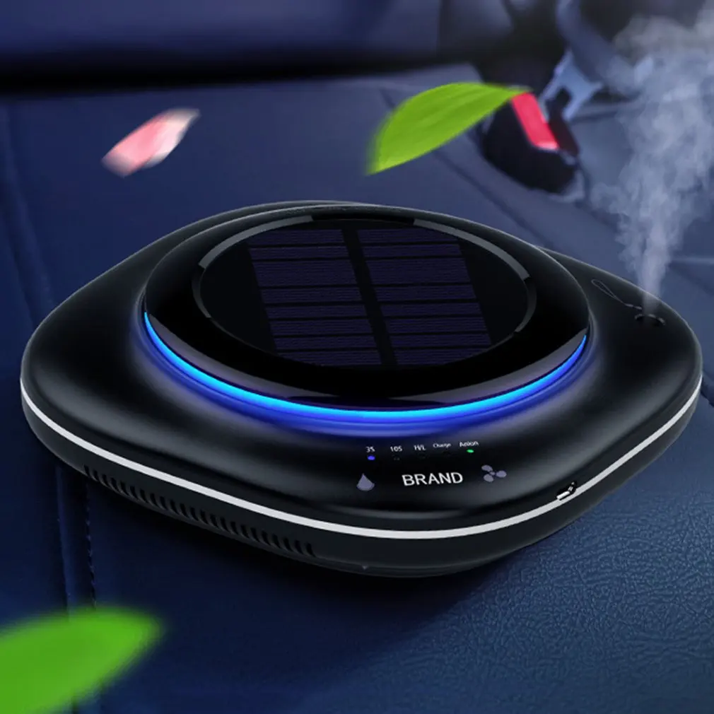 

Universal Car Solar Air Purifier Mini Humidifier Negative IonOxygen Bar Car Accessories Styling dropshipping