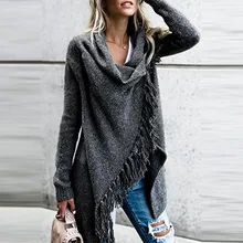 Cardigan Sweater Autumn Women Long Sleeve Oversize Sweater Loose Hem Tassel Cardigan Sweater Coat Plus Size Cardigan Sweater Autumn Women Long Sleeve Oversize Sweater Loose Hem Tassel Cardigan Sweater Coat Plus Size