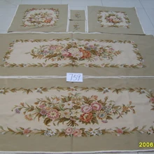 Французский Aubusson ручной вязки, шерстяные для дивана и кресла Обложка Комплект 1:4 с дужками, Aubusson Шелковый Набор чехлов для дивана