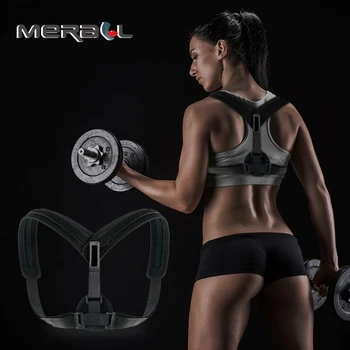 

Corrector Postura Support Adjustable Upper Clavicle Back Belt Corset Shape Sitting Straightener Brace Health Helper Equipment