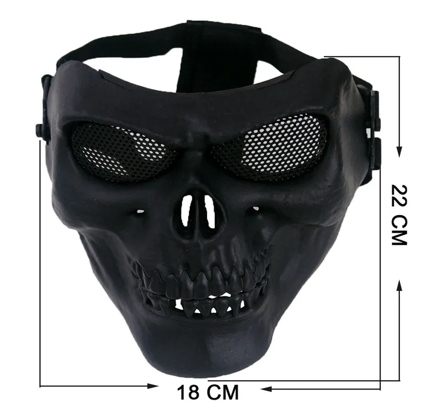 Cool Skull Multi Intball CS Face Mask Ski Bike Motorcycle Outdoor Sports Wear 2019 shield mask