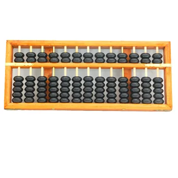 

Chinese Abacus 13 Column Wood NON-SLIP Abacus Chinese Soroban Tool In Mathematics Education for Children 7 Beads Abacus for Kids