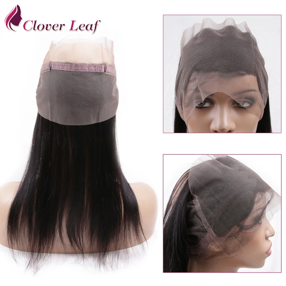 

Brazilian Straight 360 Lace Frontal Closure 100% Human Hair Lace Closure Remy Hair Full Lace Swiss Natural Color Free Shipping