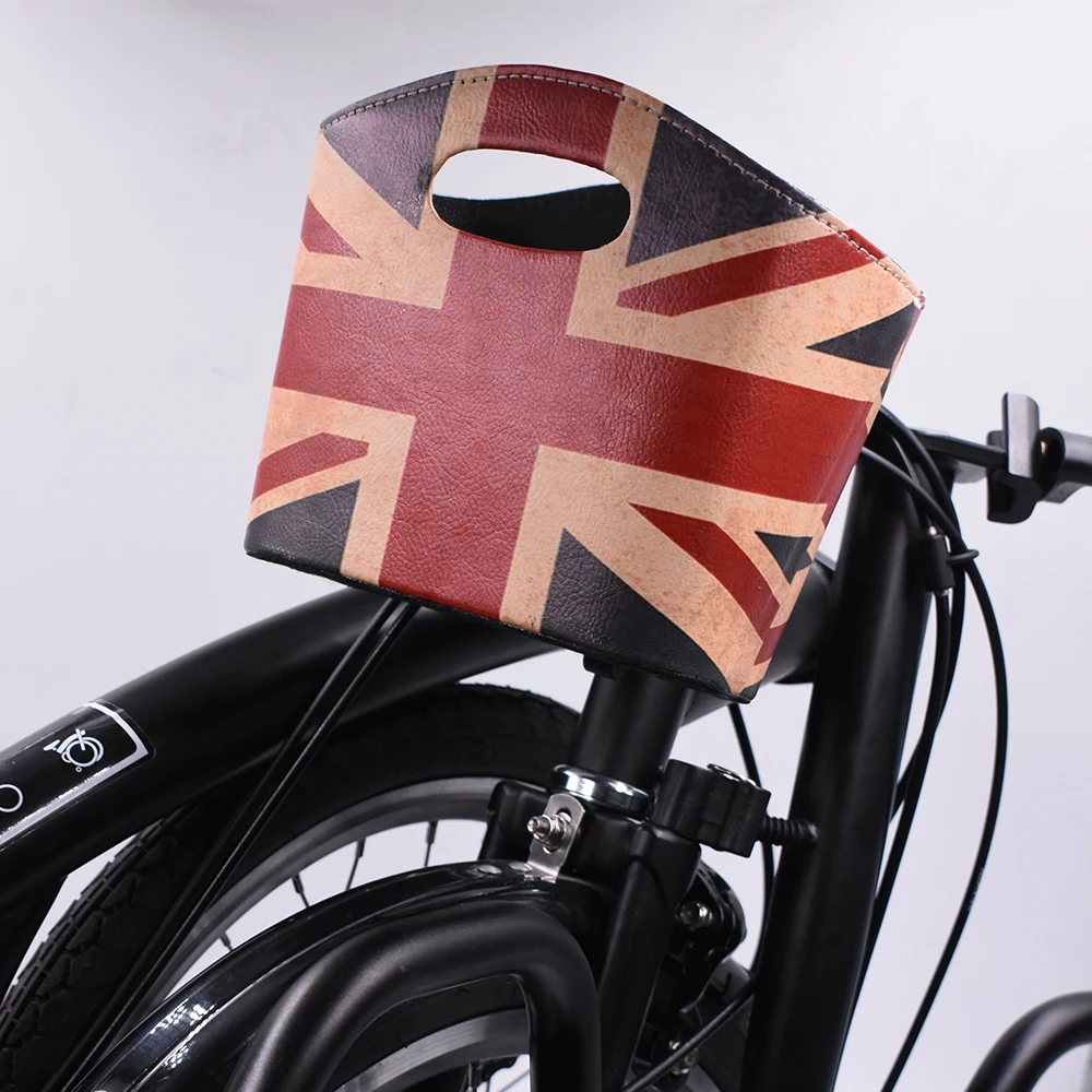 TWTOPSE Велосипед Сумка для Brompton складной велосипед Велоспорт U-basket сумка Юнион Джек корзина британский флаг аксессуары части
