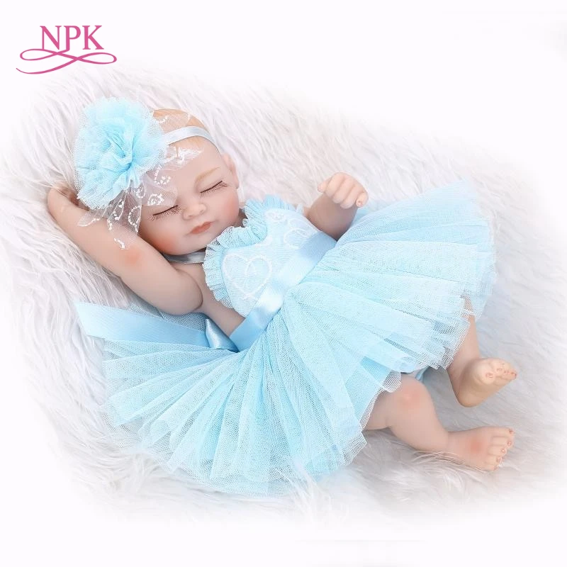 NPK 10 дюймовые полностью силиконовые куклы Новорожденные реалистичные настоящие
