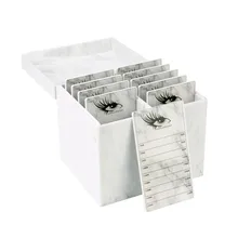 Коробка для хранения ресниц 10 слоев органайзер для макияжа накладные ресницы клей поддон держатель Прививка ресниц инструмент для наращивания макияжа