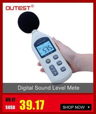 Outest мини шумомеры децибел метр регистратор шум звуковое устройство цифровой диагностический инструмент автомобильный микрофон GM1352