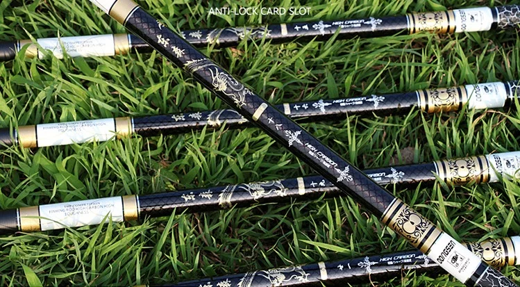 Drop Shipping 28 tune New Ultra-hard Ultra-lightweight Fishing Rod Pole Rod 3.6-8.1M Fishing Rod Comfortable Durable Lightwet