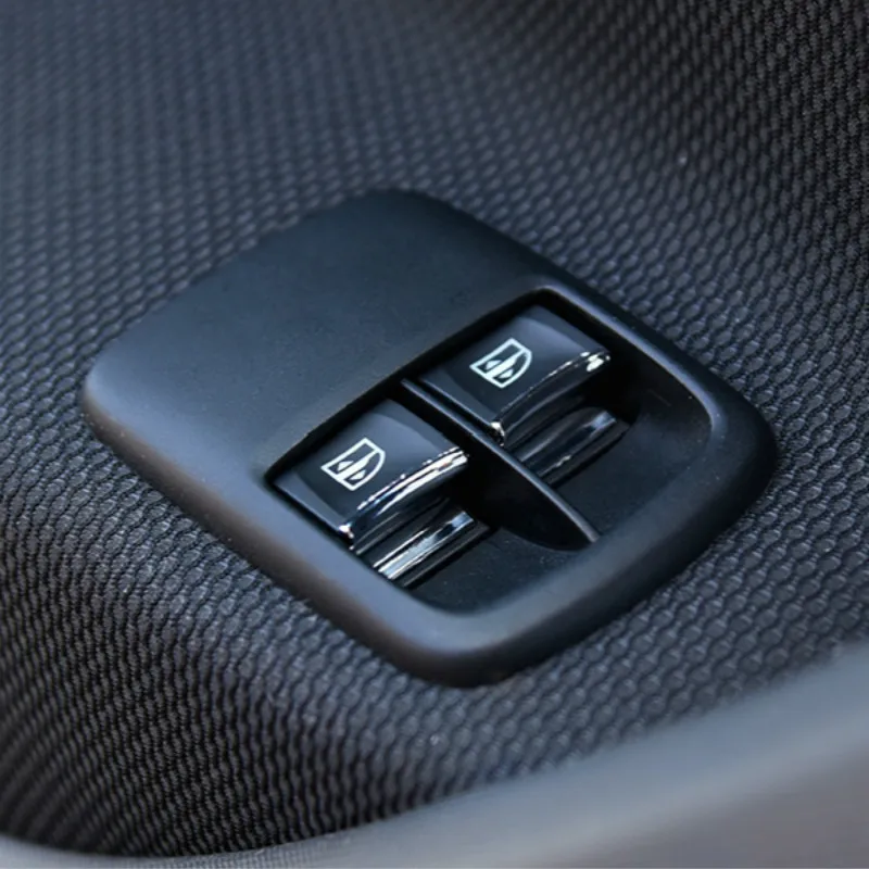 

For Smart Forfour Fortwo Car Interior Patch Windows Control Panel Car Styling Accessories Window Lift Button Stickers Sequins