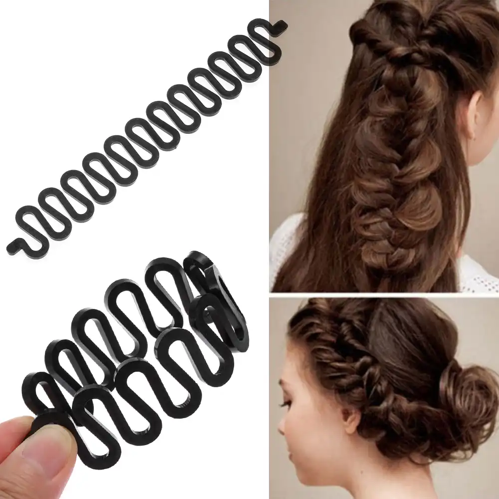 5pcs Set Professional Bun Roller Maker Twist Curler Hair Braid