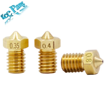 KINGROON 5PCS Copper Nozzle 0.2 0.25 0.3 0.35 0.4mm 0.5 0.6 0.8 1.0 Part!