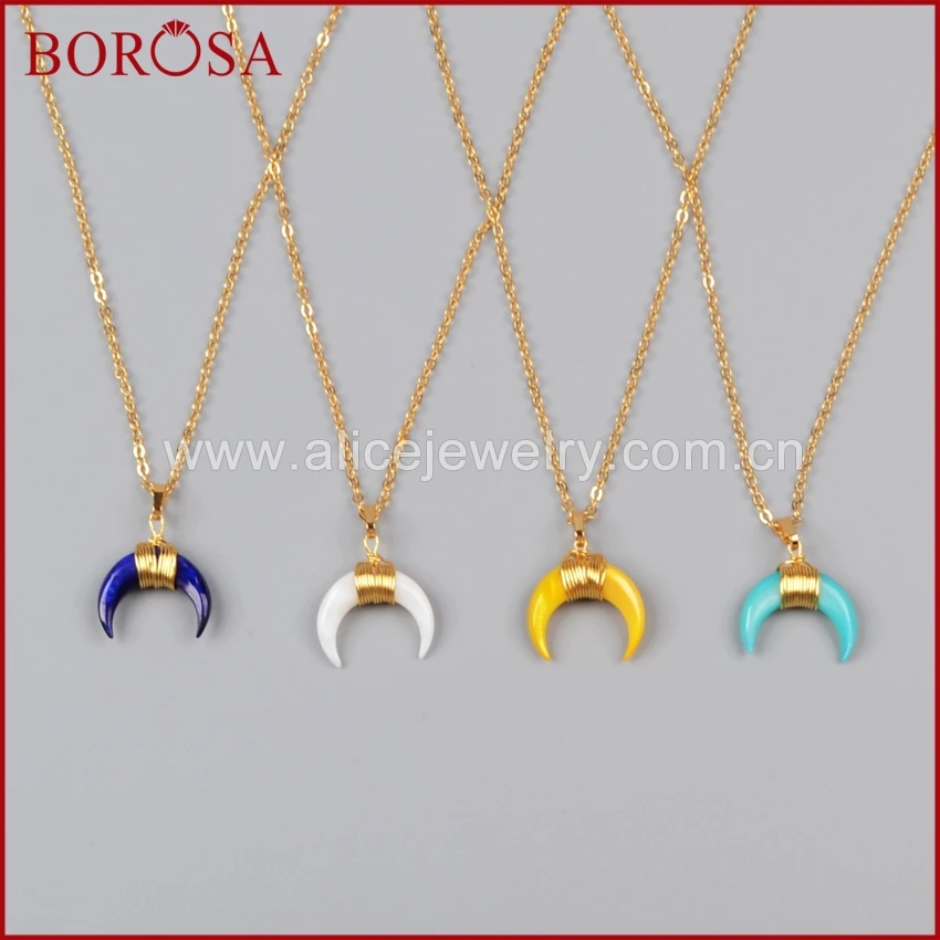 Ожерелье BOROSA с двойным гудком из проволоки 5 шт.|Подвески| |