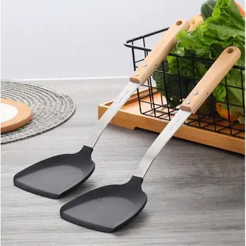 

1PC Silicone Spatula Turner Flexible Stainless Steel Core Heat-Resistant Easy Clean Non Stick - Kitchen Utensil PK 007
