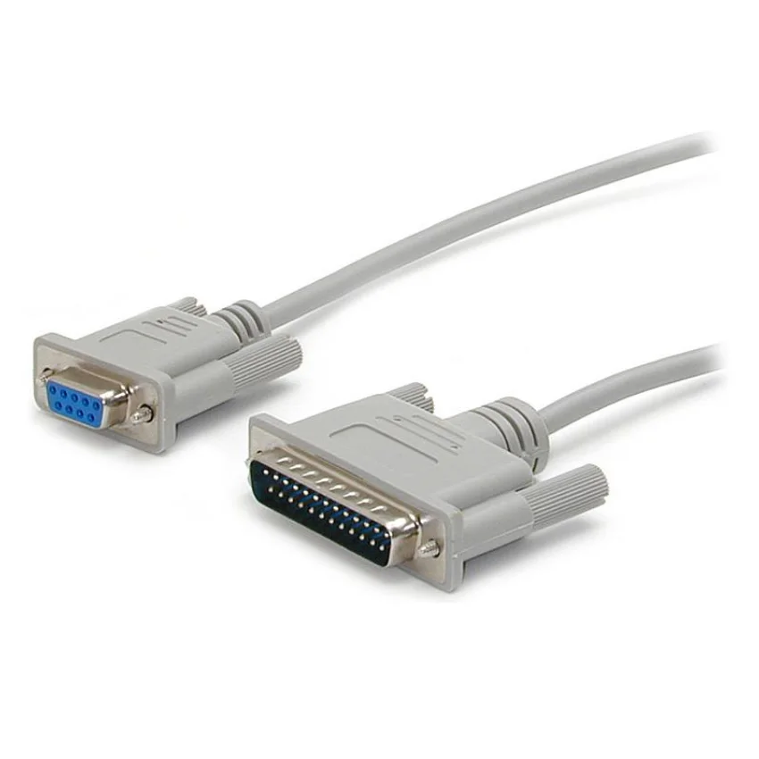 StarTech.com кабель de 3 м де модем нуло серия Крусадо DB9 hembra DB25 мачо Gris DB 25 9 мачо/Hembra 12 4