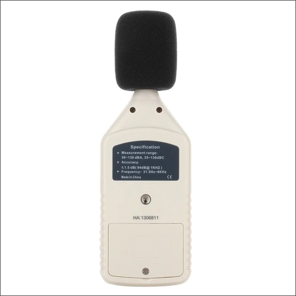 Измеритель уровня звука BENETECH GM1358 цифровой шумомер с диапазоном измерения 30 130