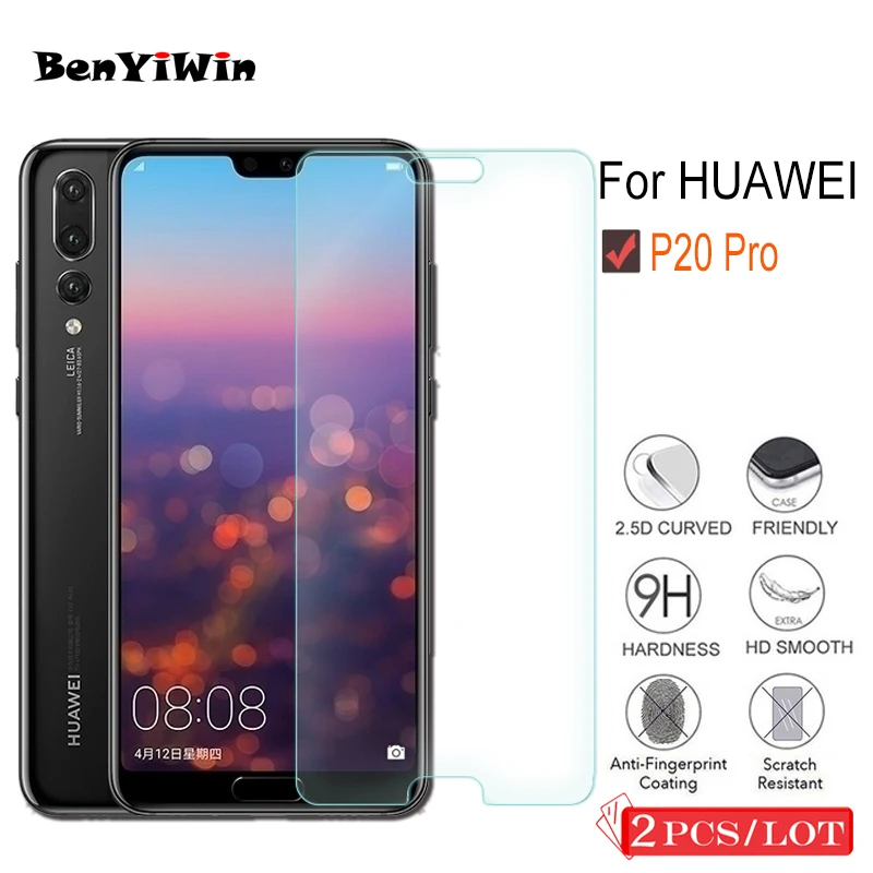 

2 PCS Premium Tempered Glass for Huawei P20 Pro Screen Protector Clear Toughened protective film Case For Ascend P20 Plus Glass