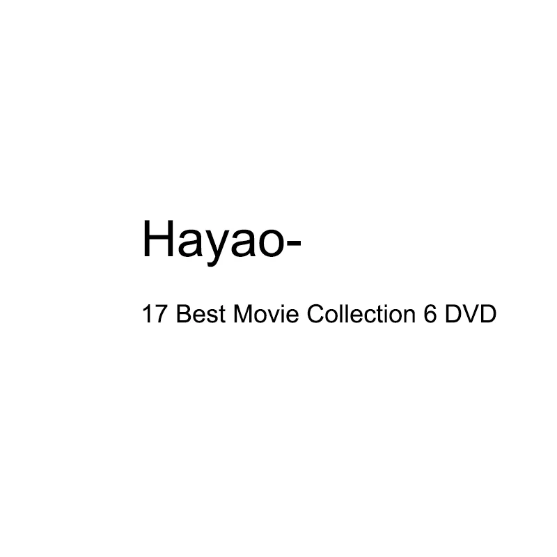 

Hayao17 Best Movie Collection 6 DVD