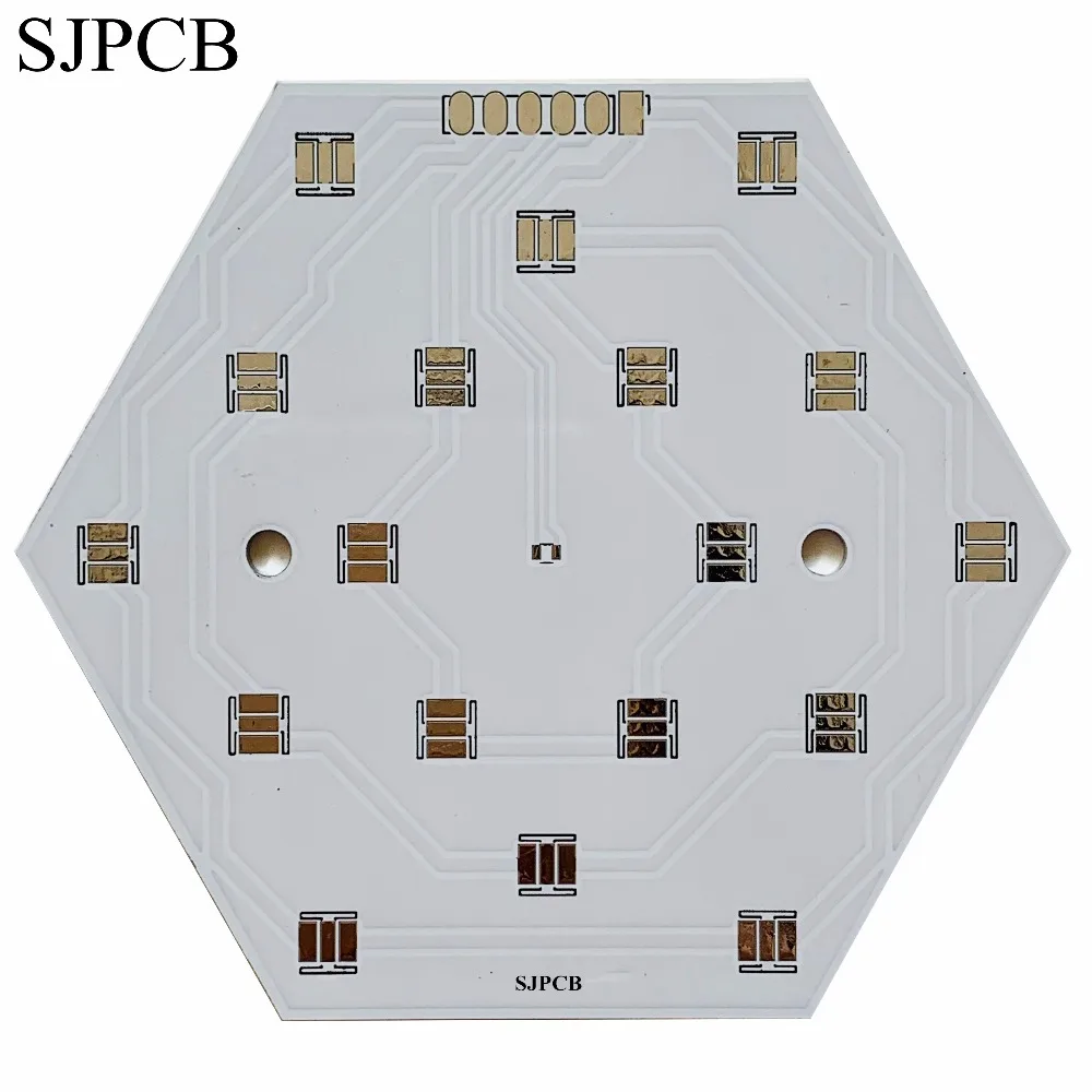 SJPCB алюминиевый Белый поверхностный светодиодный прототип небольшого количества приемлемая дешевая цена Высокое качество PCB Шэньчжэнь город поставщик