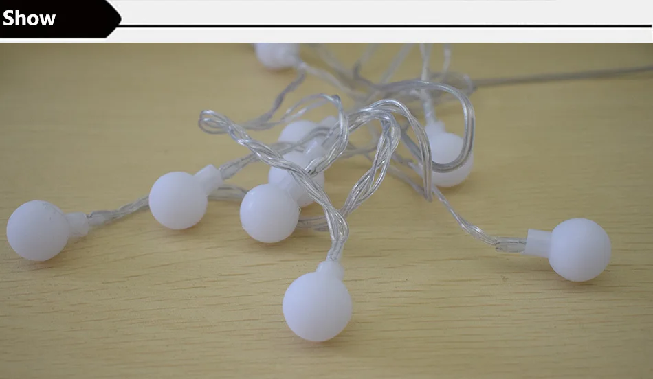 Waterproof LED Ball String Lamps 7