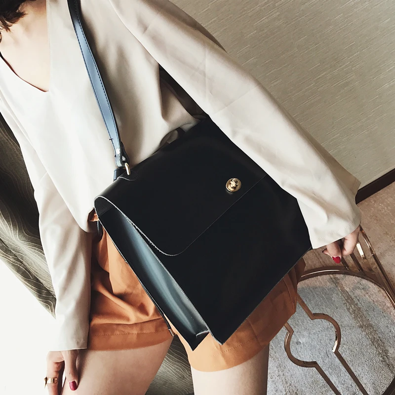  Retro Fashion Female Big Bag 2018 New Quality PU Leather Women's Designer Handbag Ladies Briefcase  - 32919688737