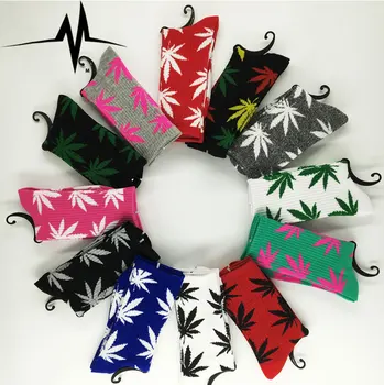 

Winter high Quality Harajuku chaussette Style Weed Socks For Women Men's Cotton Hip Hop Socks Man Meias Mens Calcetines